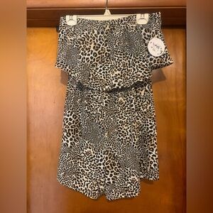 NWT Jolie & Joy Size L Animal Print Romper